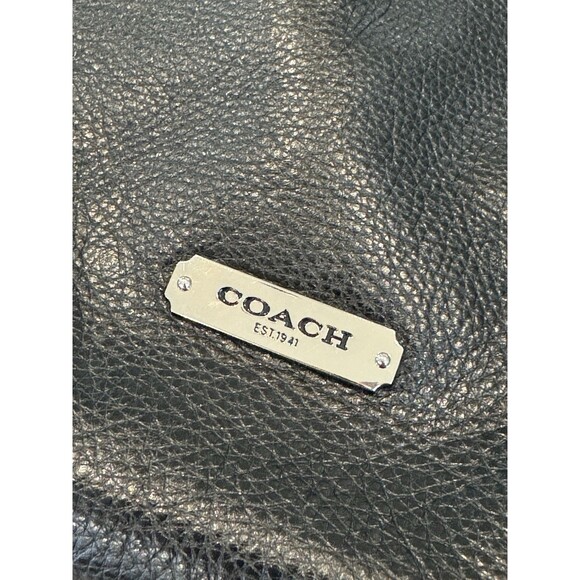 COACH Avery Bucket Drawstring Crossbody Black Pebbled Leather Bag #F27003 - Picture 3 of 13